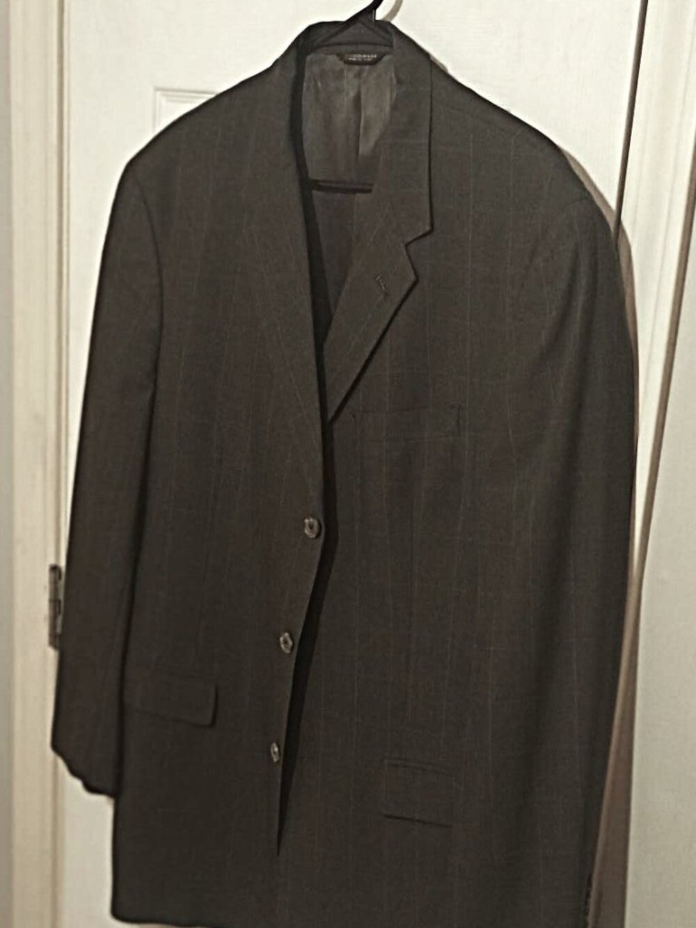 Hawksley & Wight Men Grayish Green Suit Jacket Only 44L
